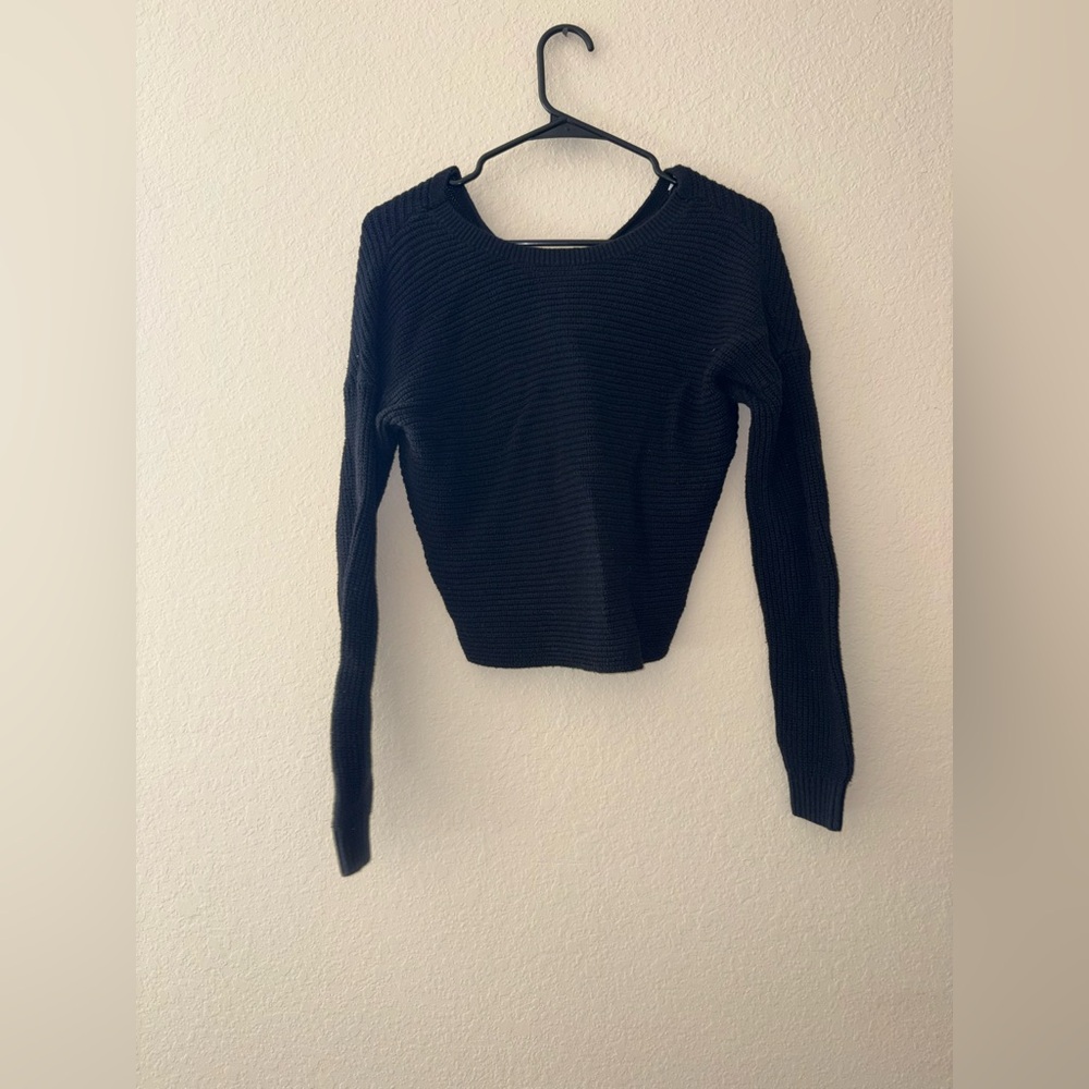 Hollister Black Cross Back Sweater